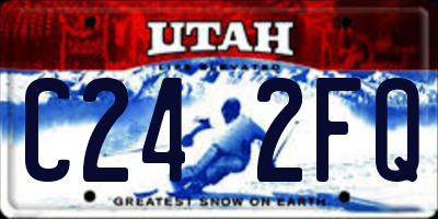 UT license plate C242FQ