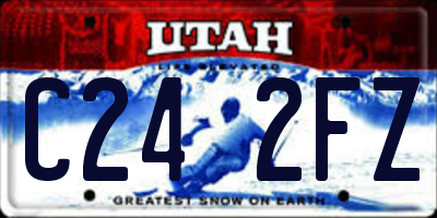 UT license plate C242FZ