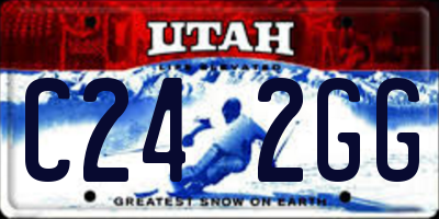 UT license plate C242GG