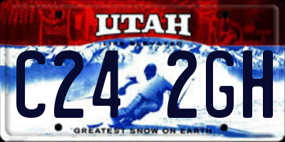 UT license plate C242GH