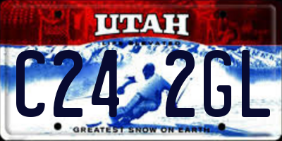 UT license plate C242GL