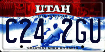 UT license plate C242GU