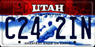 UT license plate C242IN