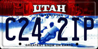 UT license plate C242IP