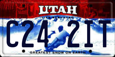 UT license plate C242IT
