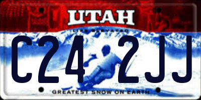 UT license plate C242JJ