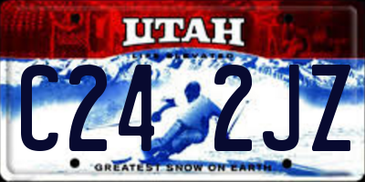 UT license plate C242JZ