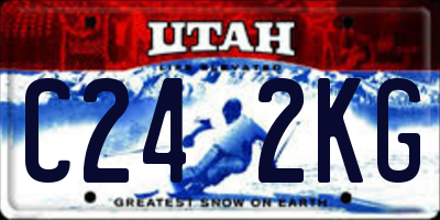 UT license plate C242KG