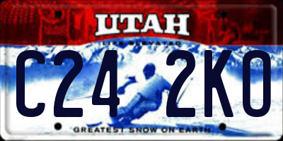 UT license plate C242KO