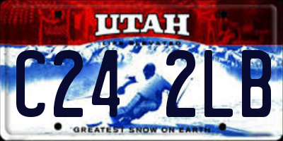 UT license plate C242LB