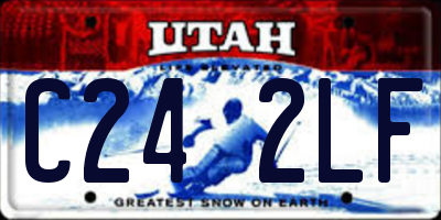 UT license plate C242LF