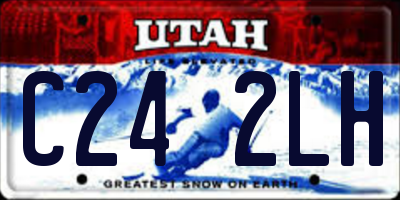 UT license plate C242LH