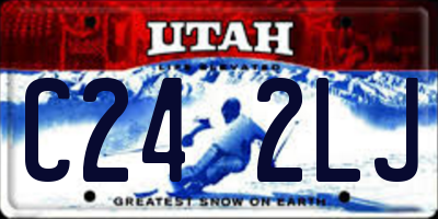 UT license plate C242LJ