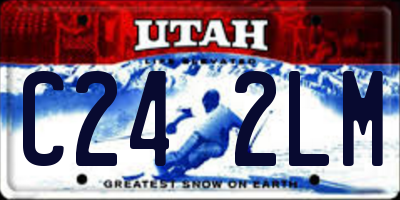UT license plate C242LM