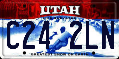 UT license plate C242LN