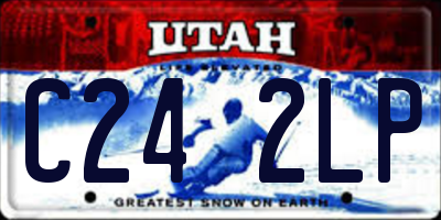 UT license plate C242LP