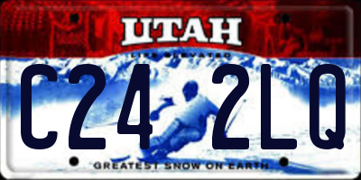 UT license plate C242LQ