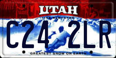 UT license plate C242LR