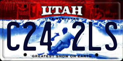 UT license plate C242LS
