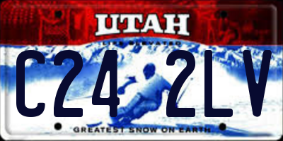 UT license plate C242LV