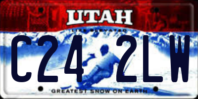 UT license plate C242LW