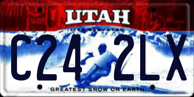 UT license plate C242LX