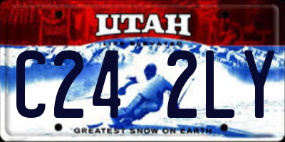 UT license plate C242LY