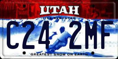 UT license plate C242MF