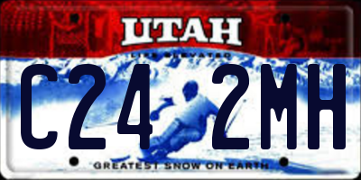 UT license plate C242MH