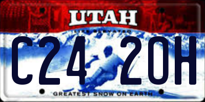 UT license plate C242OH