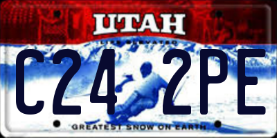 UT license plate C242PE