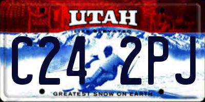 UT license plate C242PJ