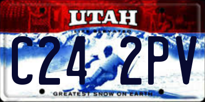 UT license plate C242PV