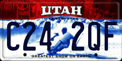 UT license plate C242QF