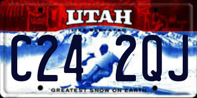 UT license plate C242QJ