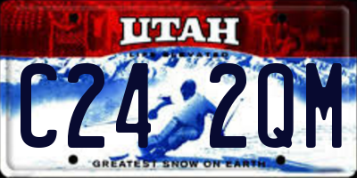 UT license plate C242QM