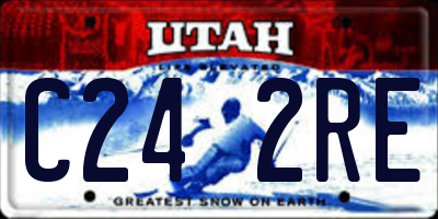 UT license plate C242RE