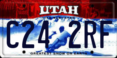 UT license plate C242RF