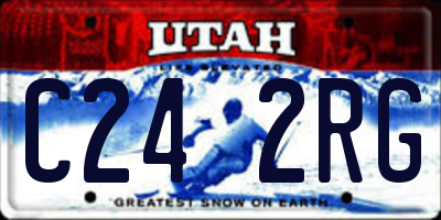 UT license plate C242RG