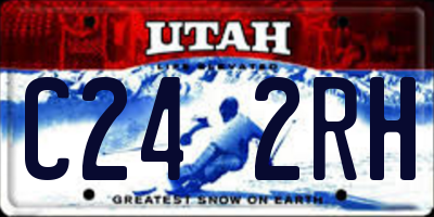UT license plate C242RH
