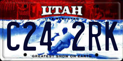 UT license plate C242RK