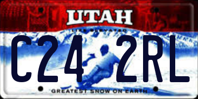 UT license plate C242RL