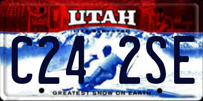 UT license plate C242SE