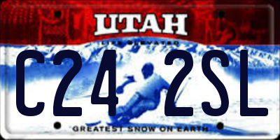 UT license plate C242SL