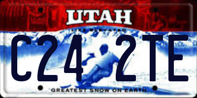 UT license plate C242TE