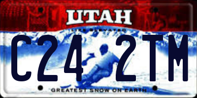 UT license plate C242TM