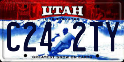 UT license plate C242TY