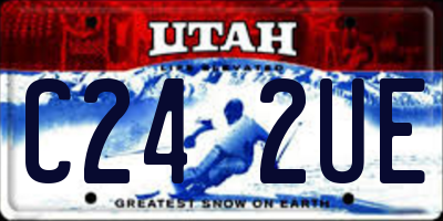UT license plate C242UE