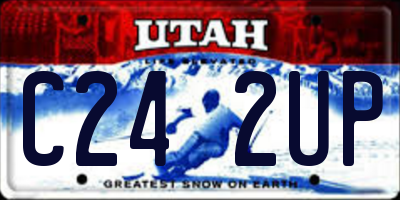 UT license plate C242UP