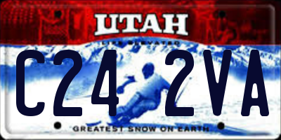 UT license plate C242VA